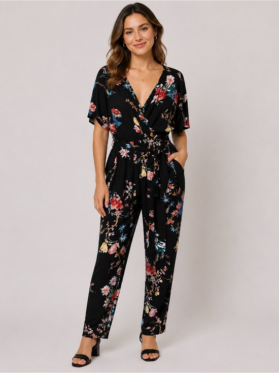 INC International Concepts Pants - INC International Concepts Floral Maxi Dress Black Multi Size Medium